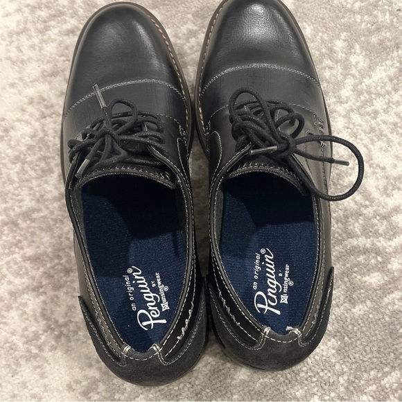 Men\'s Penguin By Munsingwear Leather Oxford Derby Dress Shoes US 8.5 Blue main image 4